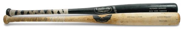 - 2003 Alfonso Soriano Game Used and BP Used Bats
