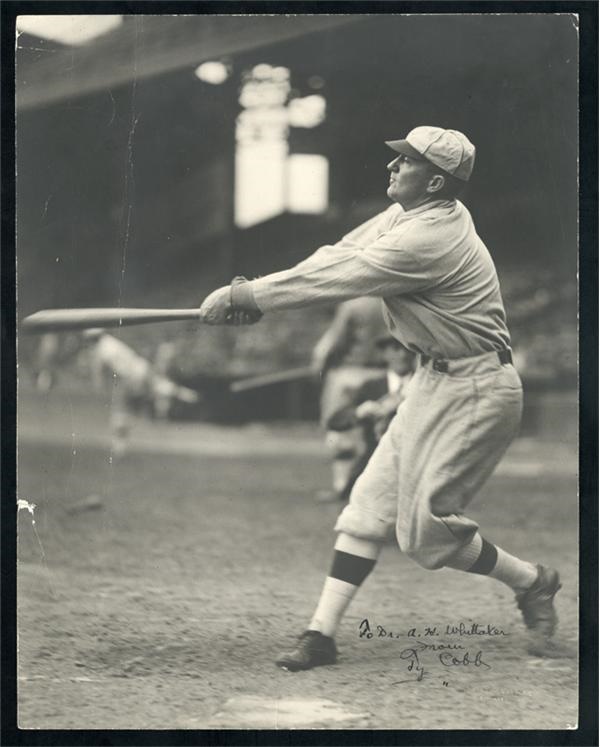 Baseball Autographs - Fantastic Ty Cobb Signed Photograph