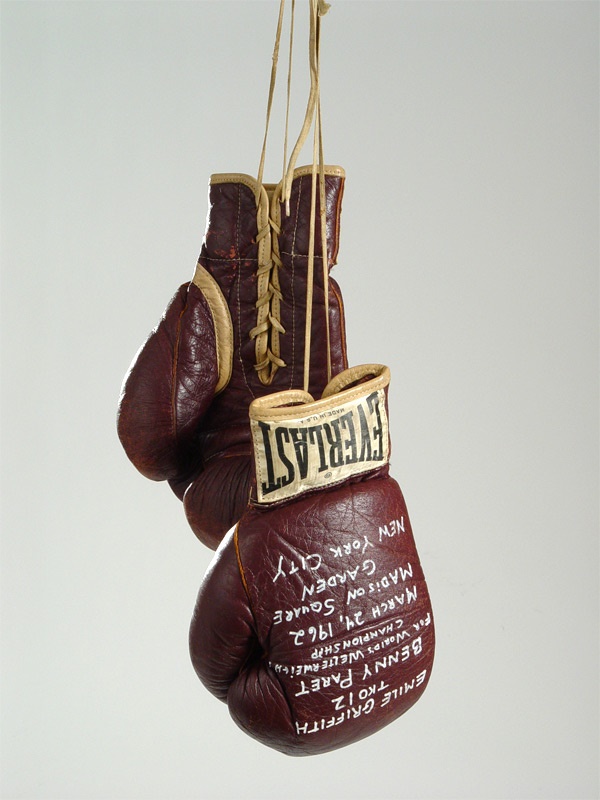 Emile Griffith "Death" Gloves from Benny "Kid" Paret Fight (From the Ring Magazine Archive)