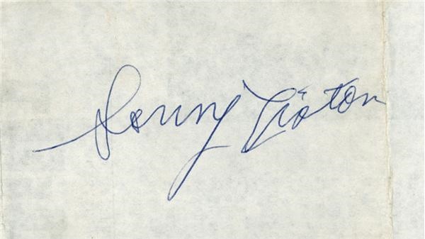 Sonny Liston Autograph