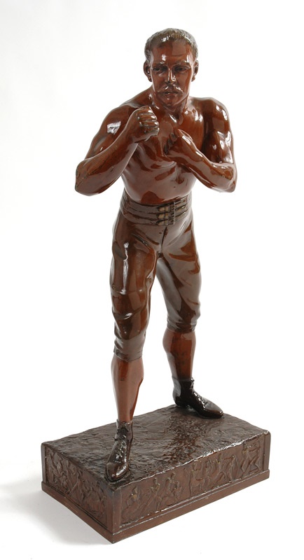 Muhammad Ali & Boxing - John L. Sullivan Boxing Statue by Waagen (26” tall)