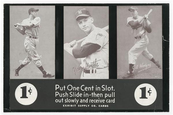Historical Cards - Mickey Mantle Exhibit Card Machine Front