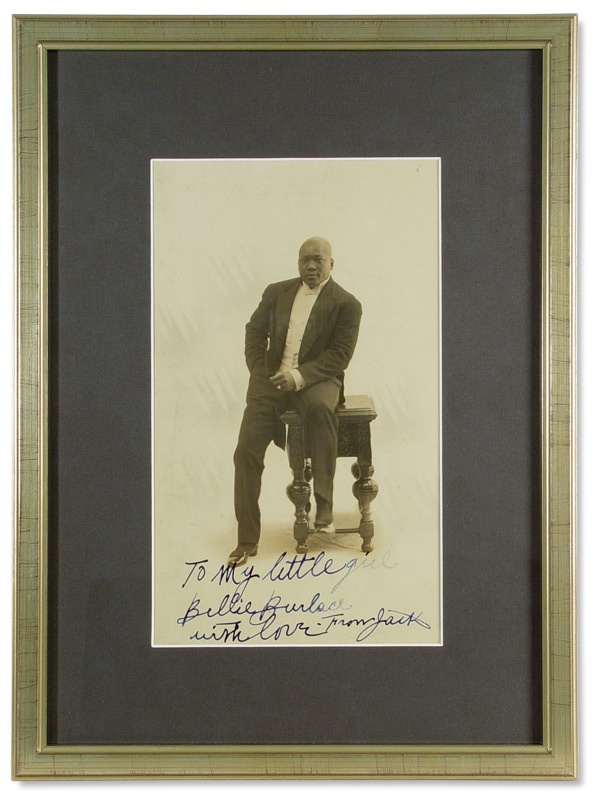 Jack Johnson Vaudeville Signed Photo from London Stage