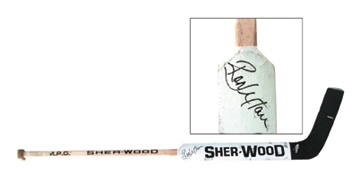 - 1991 Ron Hextall Game Used Signed Sherwood Stick