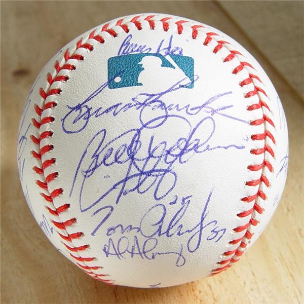 Autographed Baseballs - 2003 Florida Marlins World Champions Team Signed Baseball