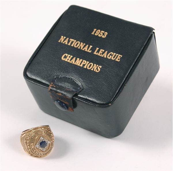 - 1953 Pee Wee Reese National League Champions Ring