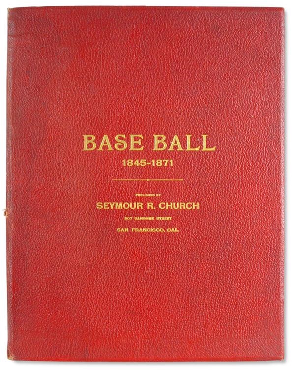 19th Century Baseball - Base Ball 1845-1871 by Seymour R. Church
