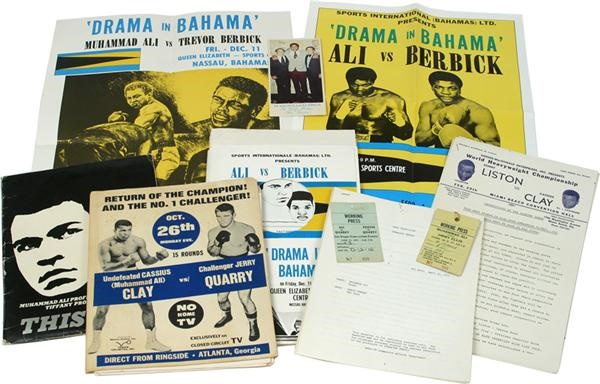 Muhammad Ali - Ali Fight Posters and Press Kit Collection