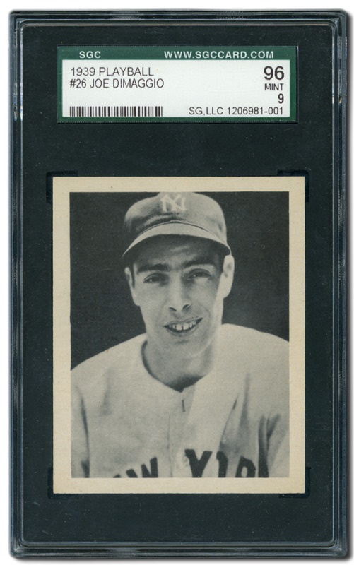 Vintage Baseball Cards - 1939 Playball Joe DiMaggio SGC 96