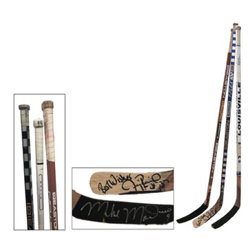 - 1990's Game Used Superstar Stick Collection: Roenick, Modano & Sakic