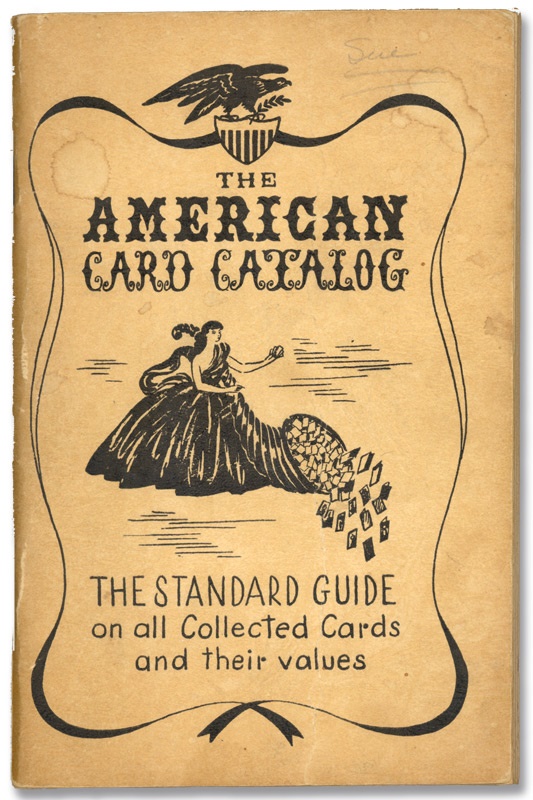 Historical Cards - Rare 1st Edition American Card Catalogue