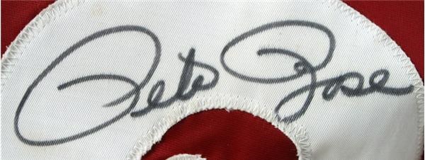 Pete Rose & Cincinnati Reds - 1983 Pete Rose Autographed Game Worn Warm-Up Jacket