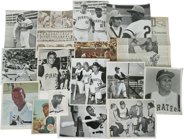 Roberto Clemente "Ghost" Signed Photo Collection (16)