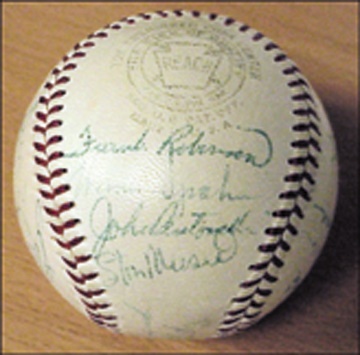 Baseball Autographs - 1956 National League All-Star Team Signed Baseball