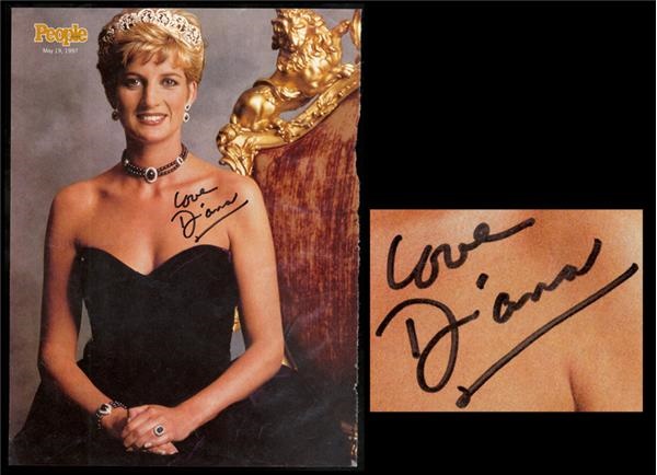 Ariel Hockey - Princess Diana In Person Signed People Magazine Page