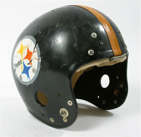 Football - Gerry Mullins #72 Pittsburgh Steelers Game Worn Helmet