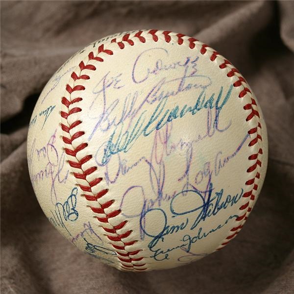 Autographed Baseballs - 1954 Milwaukee Braves Signed Baseball
