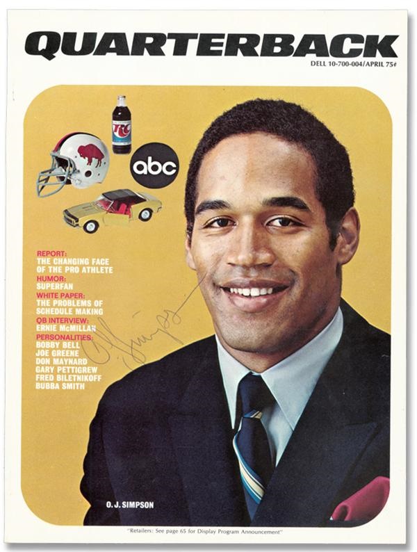 Collection of O.J. Simpson Vintage Signed Photographs and Other In Person Rare Signature Variants