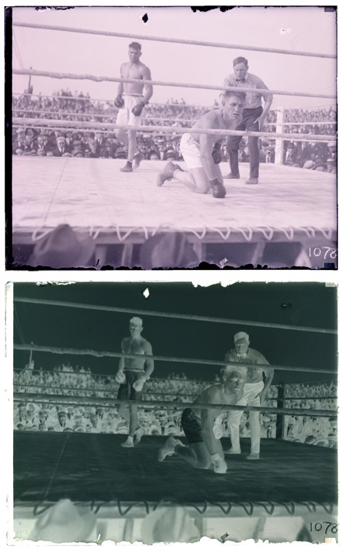 Muhammad Ali & Boxing - Amazing Jack Dempsey Collection of Negatives with Glass Plates (90+)