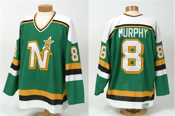 Hockey Sweaters - 1989-90 Larry Murphy Minnesota North Stars Game Worn Jersey