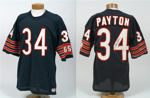 Football - Walter Payton Signed Game Issued Jersey