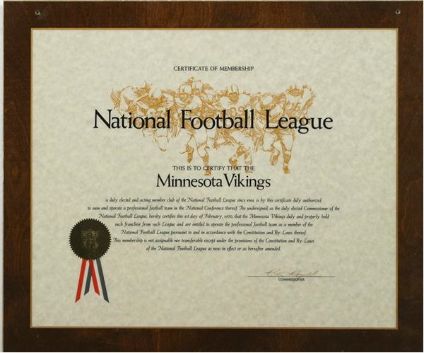 Football - Minnesota Vikings NFL Charter