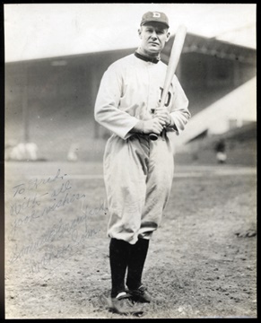 Ty Cobb and Detroit Tigers - "Wahoo" Sam Crawford Signed Photograph (8x10")