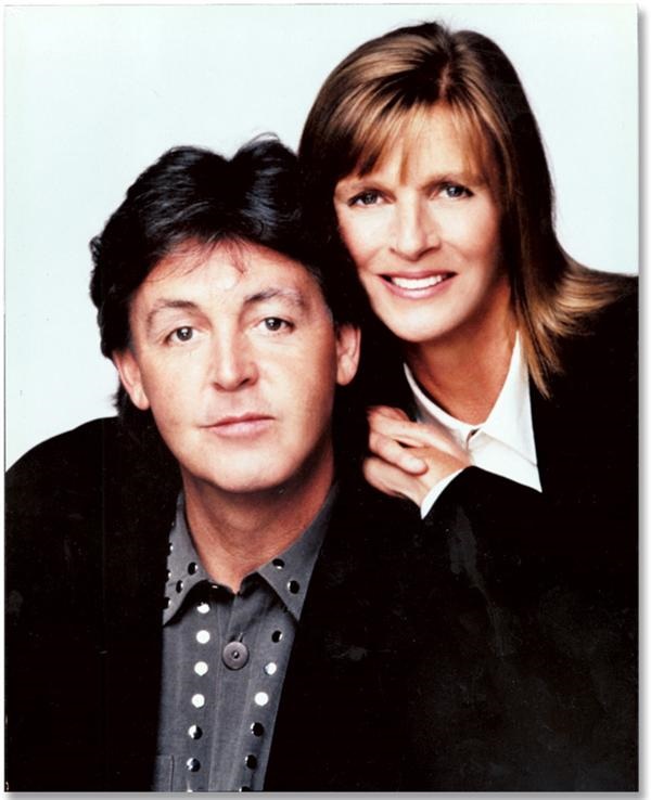 Beatles Autographs - Paul & Linda McCartney Signed Press Kit