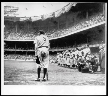 Babe Ruth - 1948 Babe Ruth Day Photograph by Fein(8x9")