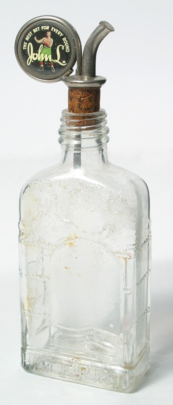 - John L. Sullivan Whiskey Bottle with Pourer