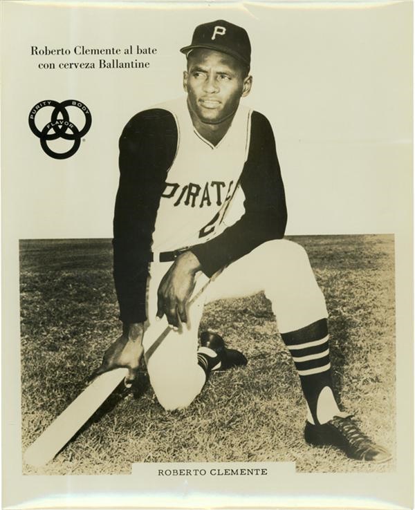 Find of 30 Roberto Clemente Ballantine Promotional Photos
