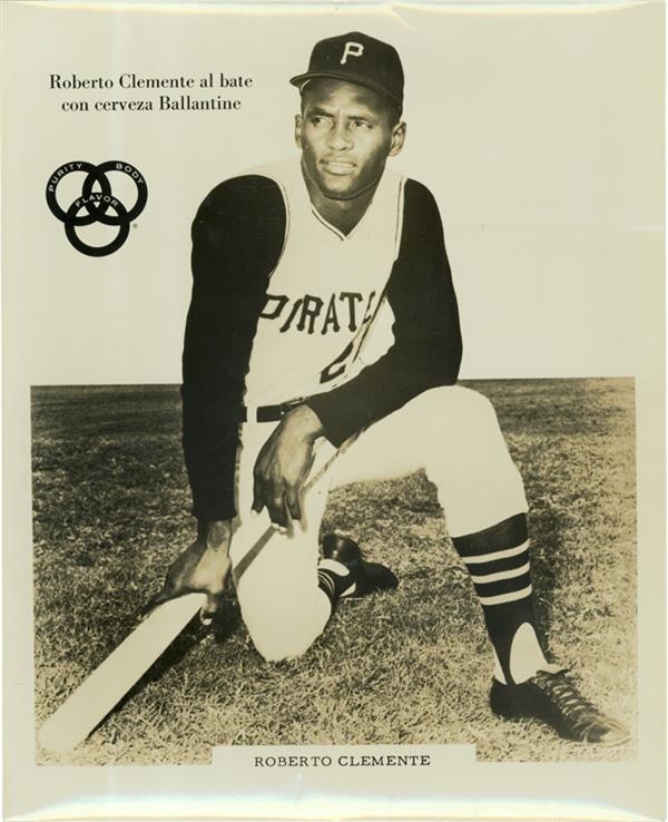 Roberto Clemente - Find of 30 Roberto Clemente Ballantine Promotional Photos