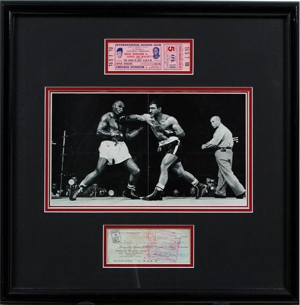 - Boxing Memorabilia With Marciano, Ali and others.