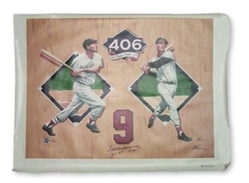 Sold at auction 1955 Ted Williams/Boston Red Sox Wool #9 Game Worn