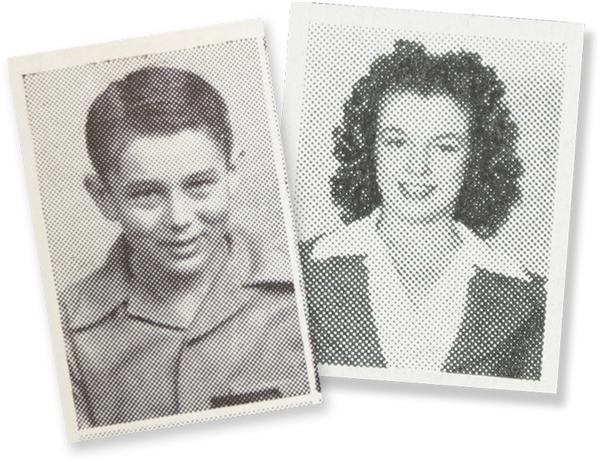 Marilyn Monroe & James Dean High School Yearbooks