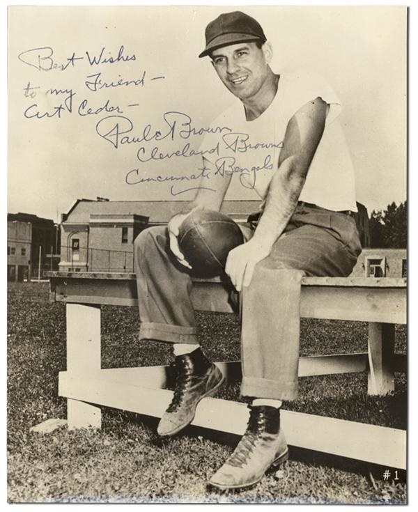 Football - Vintage Paul Brown Signed Photo