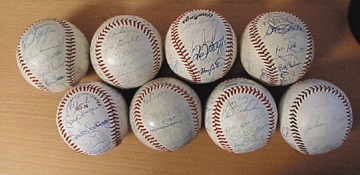 Baseball Autographs - 1960's-80's All Star Team Signed Baseball Collection (8)