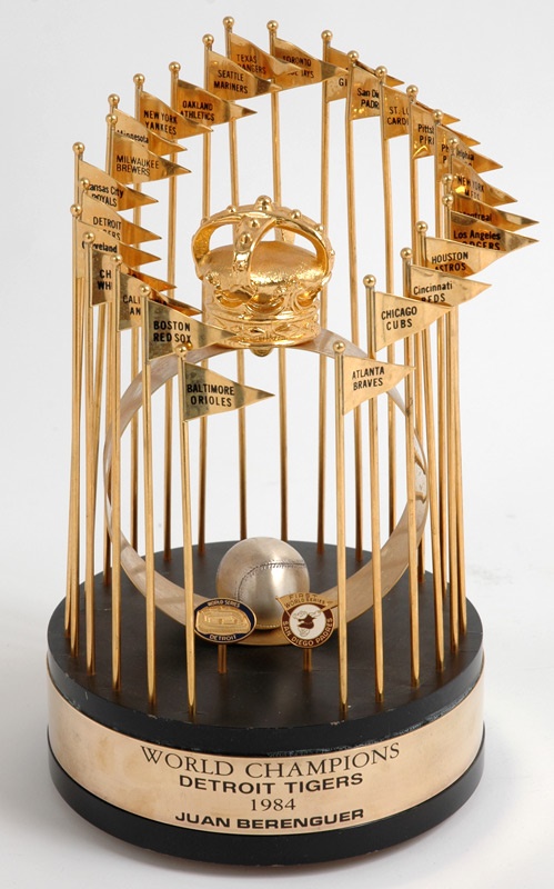 Baseball Rings, Trophies, Awards and Jewel - 1984 Detroit Tigers World Series Trophy