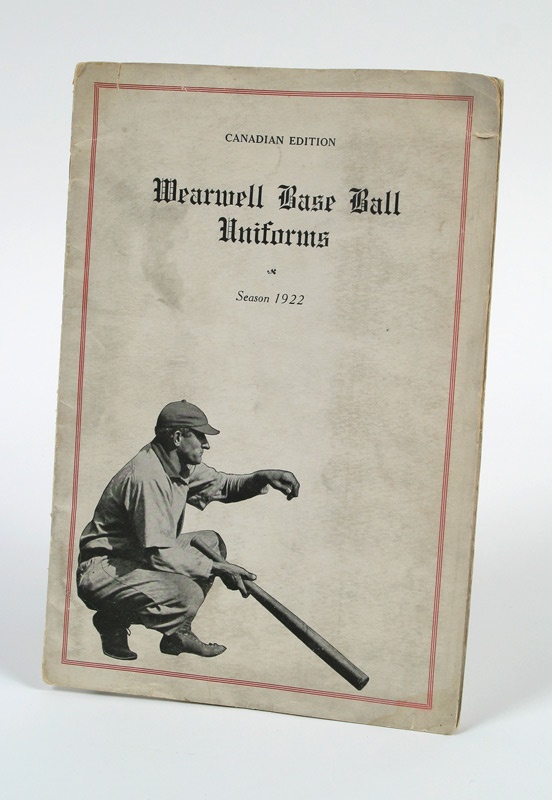 Baseball Equipment - 1922 Wearwell (Goldsmith) Salesman's Sample Catalogue with Honus Wagner Cover