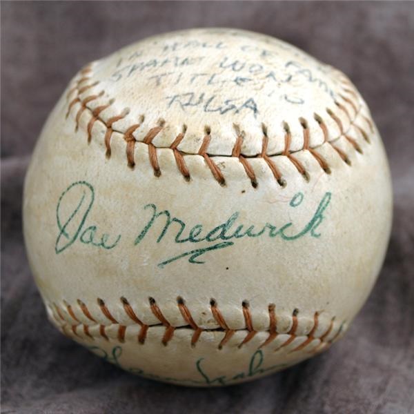 - Joe Medwick Signed Baseball