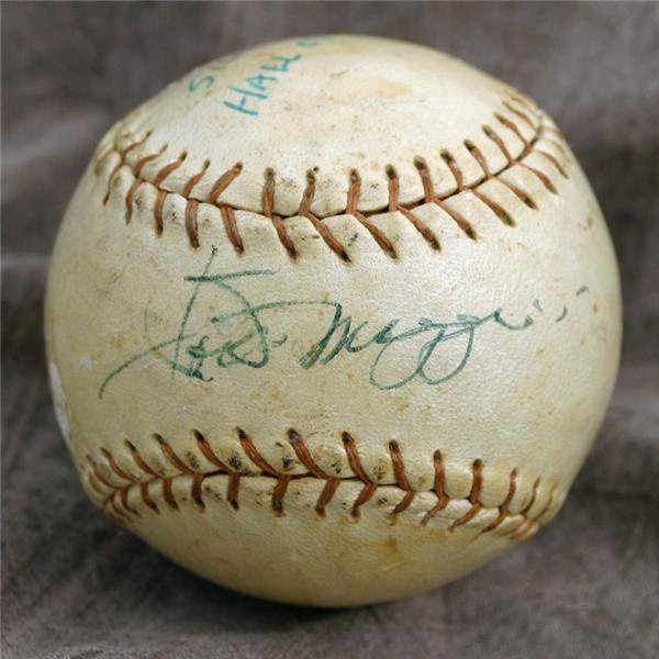 Single Signed Baseballs - Vintage Joe DiMaggio Single Signed Baseball