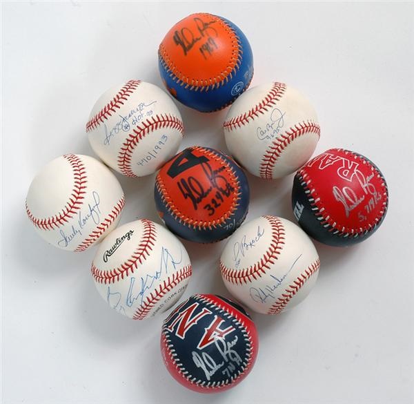 Autographed Baseballs - Single & Multi Signed Baseball Lot (196)