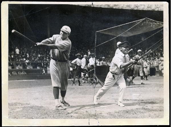 Baseball Photographs - Circa 1921 Babe Ruth Photo
