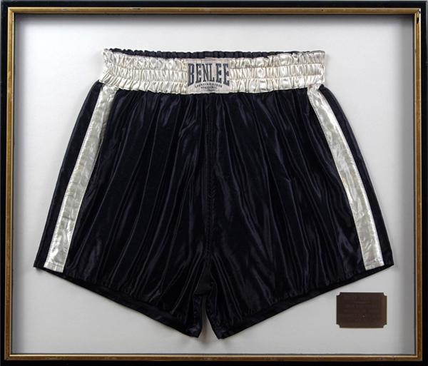 1950 Rocky Marciano Fight Worn Trunks from His Bout with Ted Lowry