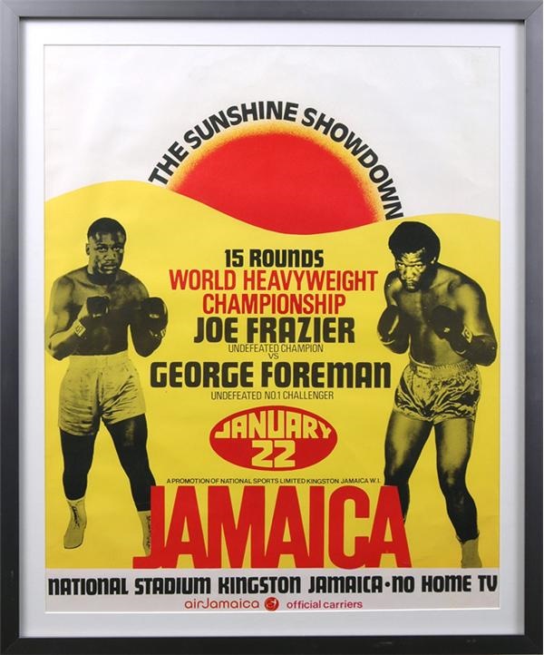 Muhammad Ali & Boxing - George Foreman vs. Joe Frazier I On-Site Fight Poster