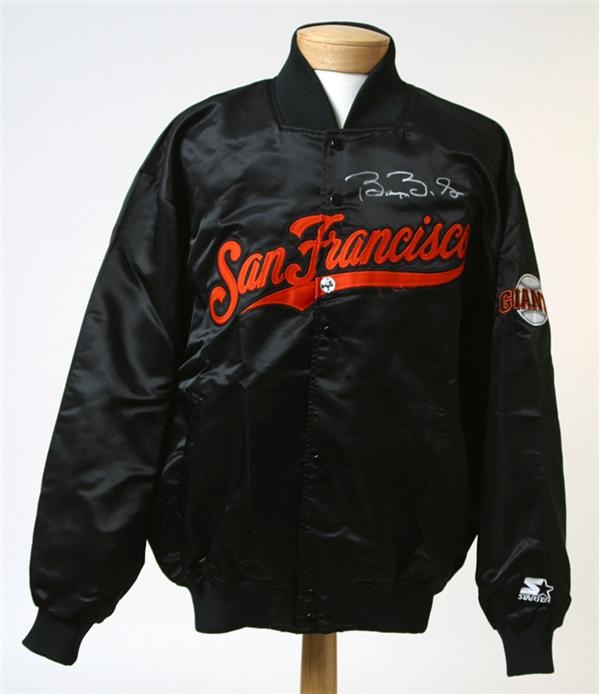 Barry Bonds - Barry Bonds Signed and Game-Worn Warmup Jacket