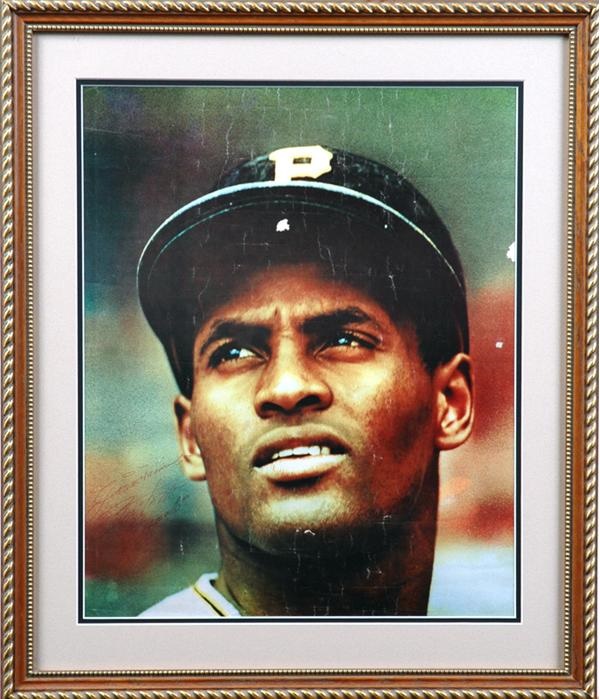 Roberto Clemente 17x21" Signed Poster