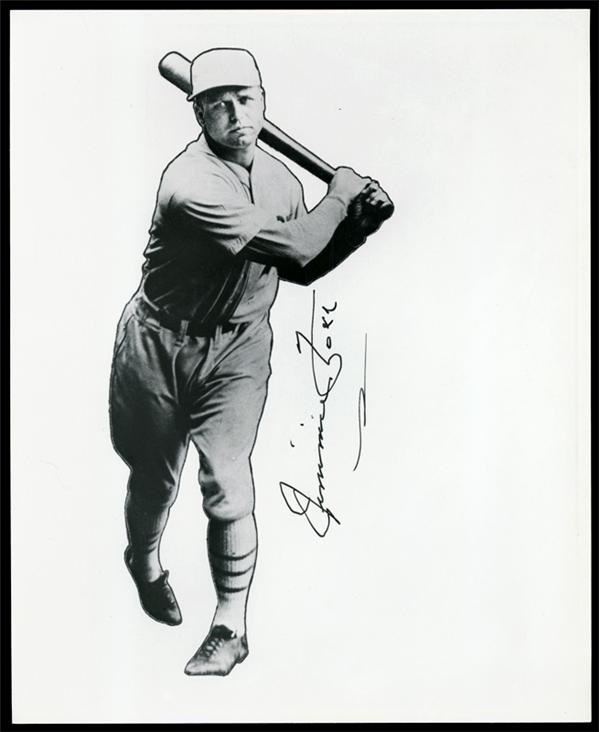 Baseball Autographs - Jimmie Foxx Signed 8 x 10" Photograph