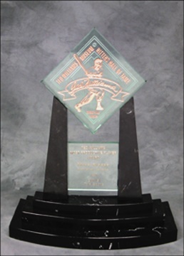 Baseball Awards - Mike Piazza's Ted Williams Hitters Hall of Fame Award