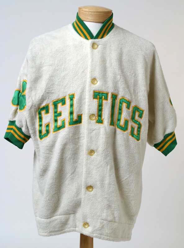 Mid 1960s Larry Siegfried Boston Celtics Fleece Warm-up Top